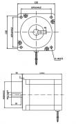 130步进电机功率、转速与扭矩、接线图尺寸